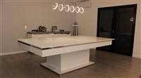 Bilhar Scarlux com tampo para mesa de jantar
